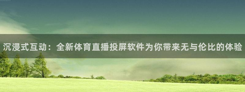 看球吧在线观看：沉浸式互动：全新体育直播投屏软件为你带来无与伦比的体验